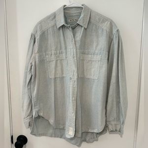 Free People, XS, Blue and White